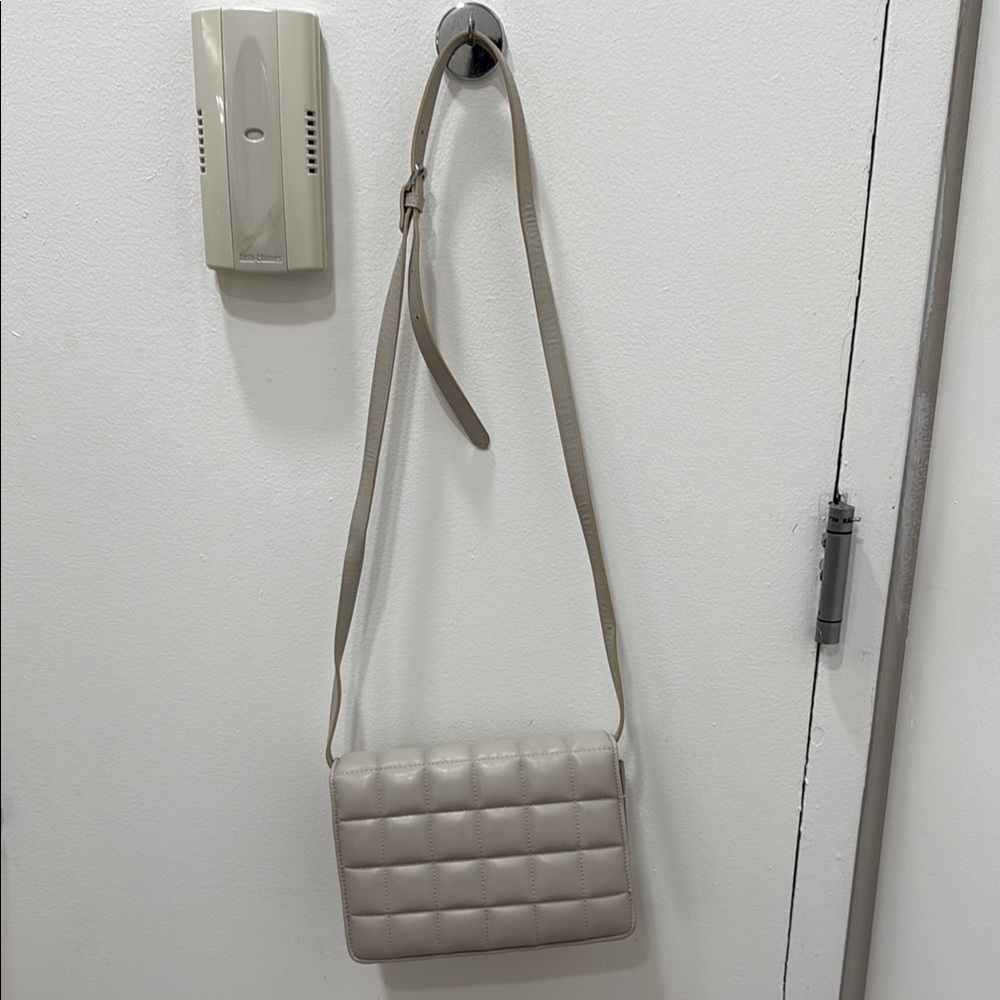 H&M Cream Quilted Crossbody Bag